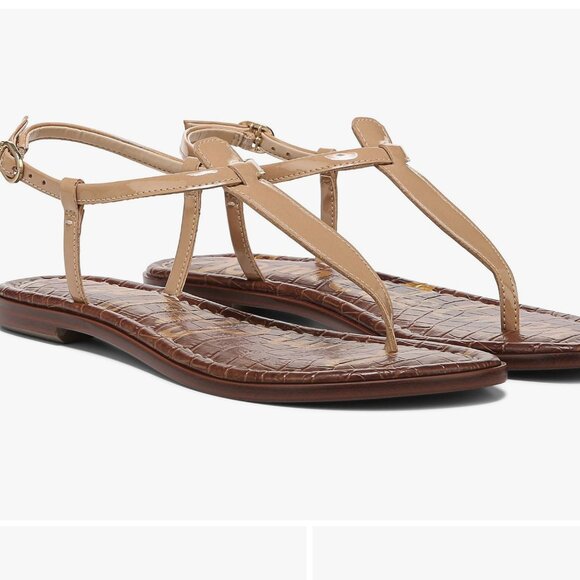 Sam Edelman Gigi Thong Sandal Almond Color SZ - Picture 2 of 7